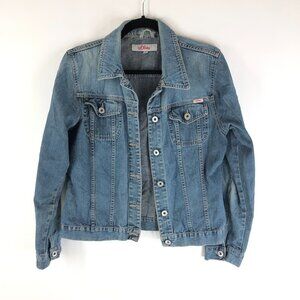 S Oliver Womens Denim Jacket Vintage Retro Trucker Medium Wash Cotton M